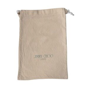 Jimmy Choo London Drawstring Cream & Silver Shoes or Small Hand Bag